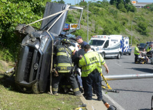 Two-vehicle accident at University Town Centre